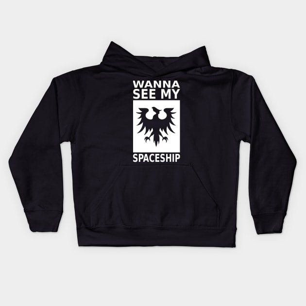 Wanna See My Spaceship - Gallente Kids Hoodie by CRD Branding